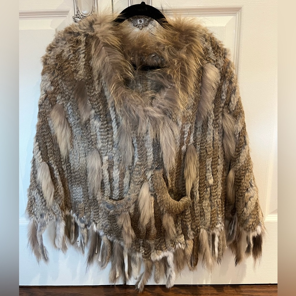 Real Fur poncho